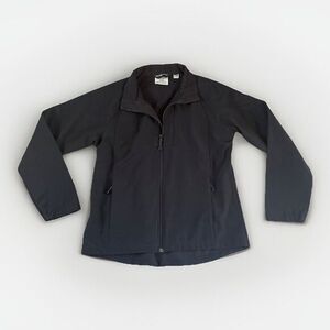 Black Diamond Jacket Womens Large Full Zip Softshell Ripstop Soft Fleece Lined